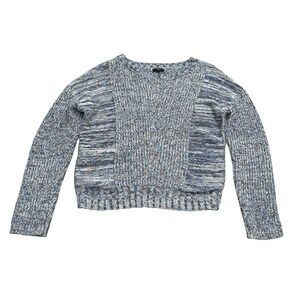 Rails Womens Elsa Speckled Blue Sweater Boho Chunky Texture Indie Cozy Medium‎